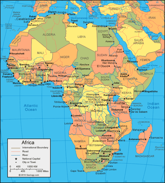 Africa Reforestation Map